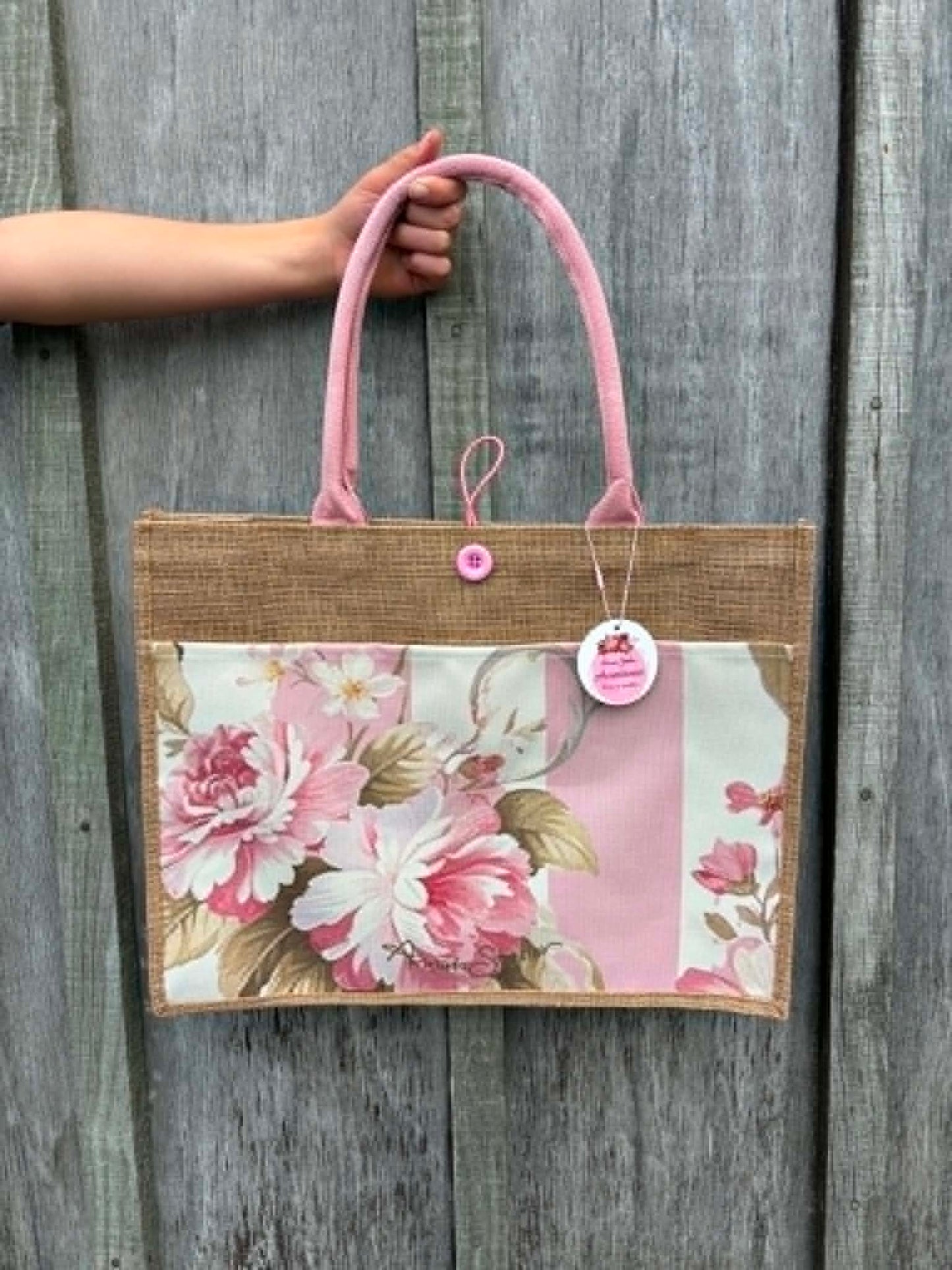 Annah Stretton Jute Bag - Rose Lane NEW!!