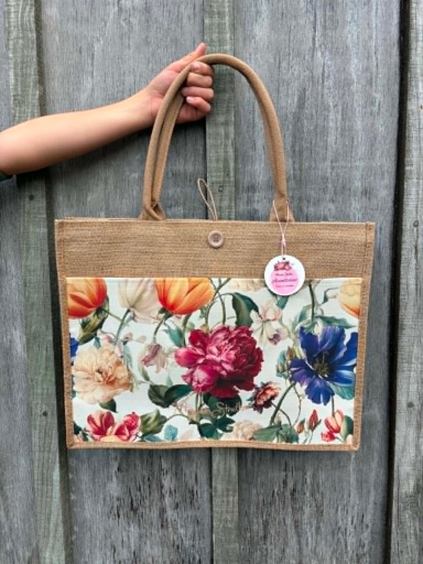Annah Stretton Jute Bag - Garden Gala NEW!!