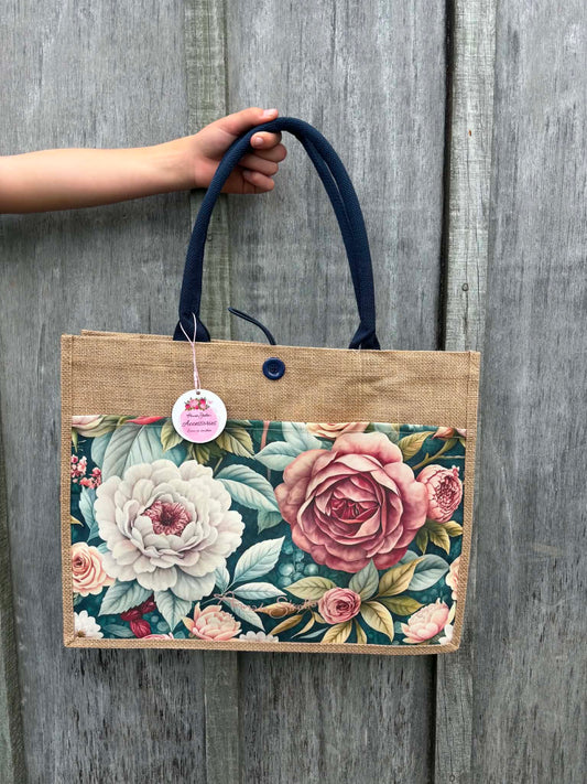 Annah Stretton Jute Bag - Spring Serenade NEW!!